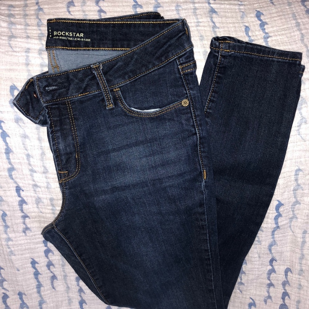Old Navy Rockstar Dark Rinse Jeans